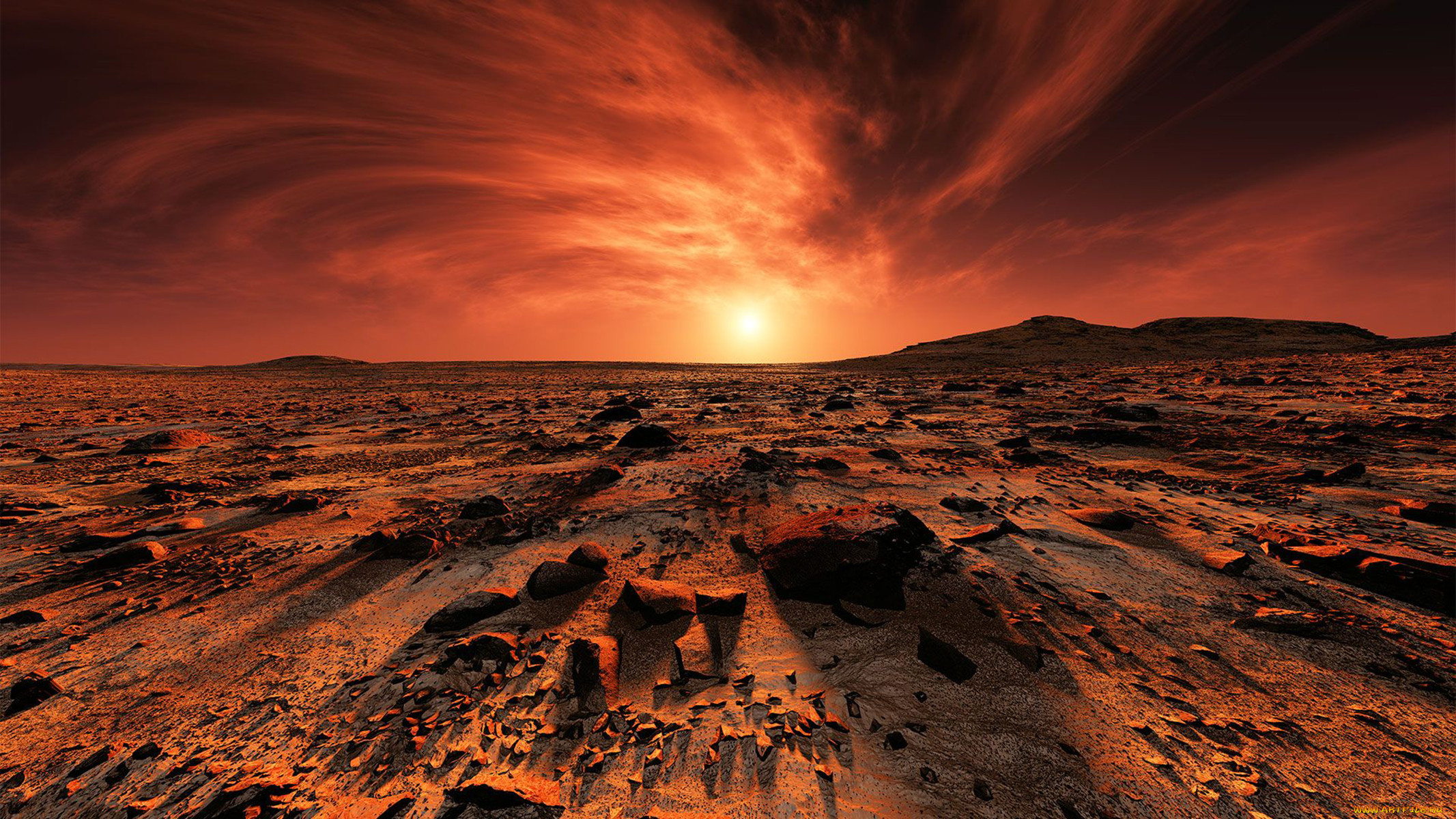 фото марсианского пейзажа